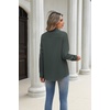 image:imageZeagoo Blouses for Women Long Sleeve Button Down Shirts Dressy Casual Collared Tops Business Work OutfitsArmy Green