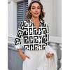 image:imageZeagoo Blouses for Women Long Sleeve Button Down Shirts Dressy Casual Collared Tops Business Work OutfitsBlack and White