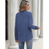 image:imageZeagoo Blouses for Women Long Sleeve Button Down Shirts Dressy Casual Collared Tops Business Work OutfitsBlue Denim