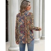 image:imageZeagoo Blouses for Women Long Sleeve Button Down Shirts Dressy Casual Collared Tops Business Work OutfitsBoho Brown