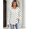 image:imageZeagoo Blouses for Women Long Sleeve Button Down Shirts Dressy Casual Collared Tops Business Work OutfitsBrown Polka Dots