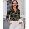 image:imageZeagoo Blouses for Women Long Sleeve Button Down Shirts Dressy Casual Collared Tops Business Work OutfitsCamouflage