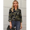 image:imageZeagoo Blouses for Women Long Sleeve Button Down Shirts Dressy Casual Collared Tops Business Work OutfitsCamouflage