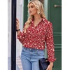image:imageZeagoo Blouses for Women Long Sleeve Button Down Shirts Dressy Casual Collared Tops Business Work OutfitsHoliday Rose