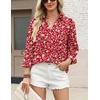 image:imageZeagoo Blouses for Women Long Sleeve Button Down Shirts Dressy Casual Collared Tops Business Work OutfitsHoliday Rose