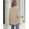 image:imageZeagoo Blouses for Women Long Sleeve Button Down Shirts Dressy Casual Collared Tops Business Work OutfitsKhaki