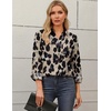 image:imageZeagoo Blouses for Women Long Sleeve Button Down Shirts Dressy Casual Collared Tops Business Work OutfitsLeopard