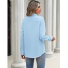 image:imageZeagoo Blouses for Women Long Sleeve Button Down Shirts Dressy Casual Collared Tops Business Work OutfitsLight Blue