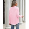image:imageZeagoo Blouses for Women Long Sleeve Button Down Shirts Dressy Casual Collared Tops Business Work OutfitsLight Pink