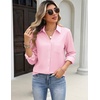 image:imageZeagoo Blouses for Women Long Sleeve Button Down Shirts Dressy Casual Collared Tops Business Work OutfitsLight Pink