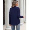 image:imageZeagoo Blouses for Women Long Sleeve Button Down Shirts Dressy Casual Collared Tops Business Work OutfitsNavy