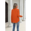 image:imageZeagoo Blouses for Women Long Sleeve Button Down Shirts Dressy Casual Collared Tops Business Work OutfitsOrange
