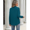 image:imageZeagoo Blouses for Women Long Sleeve Button Down Shirts Dressy Casual Collared Tops Business Work OutfitsTeal Blue