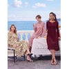image:imageZeagoo Fall Dresses for Women Long Sleeve Midi Dress Casual A Line Dresses 2026 Pleated Flare Dress with PocketsKhaki Floral