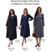 image:imageZeagoo Fall Dresses for Women Long Sleeve Midi Dress Casual A Line Dresses 2026 Pleated Flare Dress with PocketsNavy Blue