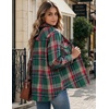 image:imageZeagoo Flannel Shirt Women Plaid Button Down Shackets Long Sleeve Fall Tops  Cotton Brushed Flannel Shirts Lightweight Loose Fit Blouse Business Casual Office Outfits 2026 Fashion Summer Western ClothesGw553
