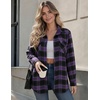 image:imageZeagoo Flannel Shirt Women Plaid Button Down Shackets Long Sleeve Fall Tops  Cotton Brushed Flannel Shirts Lightweight Loose Fit Blouse Business Casual Office Outfits 2026 Fashion Summer Western ClothesGw544