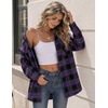 image:imageZeagoo Flannel Shirt Women Plaid Button Down Shackets Long Sleeve Fall Tops  Cotton Brushed Flannel Shirts Lightweight Loose Fit Blouse Business Casual Office Outfits 2026 Fashion Summer Western ClothesGw544