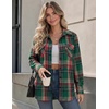 image:imageZeagoo Flannel Shirt Women Plaid Button Down Shackets Long Sleeve Fall Tops  Cotton Brushed Flannel Shirts Lightweight Loose Fit Blouse Business Casual Office Outfits 2026 Fashion Summer Western ClothesGw553