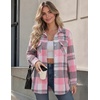 image:imageZeagoo Flannel Shirt Women Plaid Button Down Shackets Long Sleeve Fall Tops  Cotton Brushed Flannel Shirts Lightweight Loose Fit Blouse Business Casual Office Outfits 2026 Fashion Summer Western ClothesAgw298
