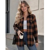 image:imageZeagoo Flannel Shirt Women Plaid Button Down Shackets Long Sleeve Fall Tops  Cotton Brushed Flannel Shirts Lightweight Loose Fit Blouse Business Casual Office Outfits 2026 Fashion Summer Western ClothesAgz803
