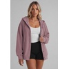image:imageZeagoo Hoodie for Women Hooded Sweatshirt Button Hoodies With Pockets Comfy Fleece Jackets 2026 Fashion S3XLAsh Pink