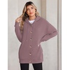 image:imageZeagoo Hoodie for Women Hooded Sweatshirt Button Hoodies With Pockets Comfy Fleece Jackets 2026 Fashion S3XLAsh Pink