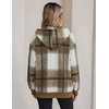 image:imageZeagoo Hoodie for Women Hooded Sweatshirt Button Hoodies With Pockets Comfy Fleece Jackets 2026 Fashion S3XLBrown Plaid