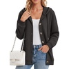 image:imageZeagoo Hoodie for Women Hooded Sweatshirt Button Hoodies With Pockets Comfy Fleece Jackets 2026 Fashion S3XLDark Gray