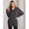 image:imageZeagoo Hoodie for Women Hooded Sweatshirt Button Hoodies With Pockets Comfy Fleece Jackets 2026 Fashion S3XLDark Gray