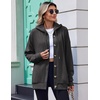 image:imageZeagoo Hoodie for Women Hooded Sweatshirt Button Hoodies With Pockets Comfy Fleece Jackets 2026 Fashion S3XLDark Gray