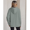 image:imageZeagoo Hoodie for Women Hooded Sweatshirt Button Hoodies With Pockets Comfy Fleece Jackets 2026 Fashion S3XLGraygreen