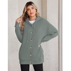 image:imageZeagoo Hoodie for Women Hooded Sweatshirt Button Hoodies With Pockets Comfy Fleece Jackets 2026 Fashion S3XLGraygreen