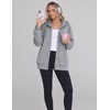 image:imageZeagoo Hoodie for Women Hooded Sweatshirt Button Hoodies With Pockets Comfy Fleece Jackets 2026 Fashion S3XLLight Gray