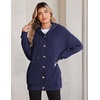 image:imageZeagoo Hoodie for Women Hooded Sweatshirt Button Hoodies With Pockets Comfy Fleece Jackets 2026 Fashion S3XLNavy Blue