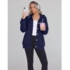 image:imageZeagoo Hoodie for Women Hooded Sweatshirt Button Hoodies With Pockets Comfy Fleece Jackets 2026 Fashion S3XLNavy Blue