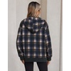 image:imageZeagoo Hoodie for Women Hooded Sweatshirt Button Hoodies With Pockets Comfy Fleece Jackets 2026 Fashion S3XLNavy Plaid