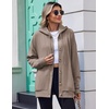 image:imageZeagoo Hoodie for Women Hooded Sweatshirt Button Hoodies With Pockets Comfy Fleece Jackets 2026 Fashion S3XLTea Ash