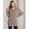 image:imageZeagoo Hoodie for Women Hooded Sweatshirt Button Hoodies With Pockets Comfy Fleece Jackets 2026 Fashion S3XLTea Ash