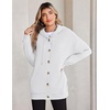 image:imageZeagoo Hoodie for Women Hooded Sweatshirt Button Hoodies With Pockets Comfy Fleece Jackets 2026 Fashion S3XLWhite