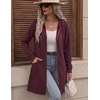image:imageZeagoo Hoodies for Women Fall Zip up Jacket with Pocket 2026 S3XL  Womens Zip up HoodiesTunic Sweatshirts for WomenCasual Jacket for WomenDeep PocketsSpecial Zip DesignWomen Fall ClothesDark Red