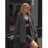 image:imageZeagoo Hoodies for Women Fall Zip up Jacket with Pocket 2026 S3XL  Womens Zip up HoodiesTunic Sweatshirts for WomenCasual Jacket for WomenDeep PocketsSpecial Zip DesignWomen Fall ClothesDark Grey
