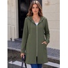 image:imageZeagoo Hoodies for Women Fall Zip up Jacket with Pocket 2026 S3XL  Womens Zip up HoodiesTunic Sweatshirts for WomenCasual Jacket for WomenDeep PocketsSpecial Zip DesignWomen Fall ClothesArmy Green