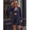 image:imageZeagoo Hoodies for Women Fall Zip up Jacket with Pocket 2026 S3XL  Womens Zip up HoodiesTunic Sweatshirts for WomenCasual Jacket for WomenDeep PocketsSpecial Zip DesignWomen Fall ClothesNavy Blue