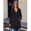 image:imageZeagoo Hoodies for Women Fall Zip up Jacket with Pocket 2026 S3XL  Womens Zip up HoodiesTunic Sweatshirts for WomenCasual Jacket for WomenDeep PocketsSpecial Zip DesignWomen Fall Clothes01 Black