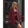image:imageZeagoo Hoodies for Women Fall Zip up Jacket with Pocket 2026 S3XL  Womens Zip up HoodiesTunic Sweatshirts for WomenCasual Jacket for WomenDeep PocketsSpecial Zip DesignWomen Fall ClothesRed