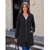 image:imageZeagoo Hoodies for Women Fall Zip up Jacket with Pocket 2026 S3XL  Womens Zip up HoodiesTunic Sweatshirts for WomenCasual Jacket for WomenDeep PocketsSpecial Zip DesignWomen Fall ClothesDark Grey