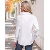 image:imageZeagoo Womens Satin Shirt Silk Button Down Blouses Long Sleeve Loose Tops  Business Casual TopsCollared BlousesLightweight TopsGoing Out TopLadies Elegant BlouseDressy Party TopsFall FashionWhite