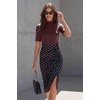 image:imageZeagoo Womens Tops Mock Neck Short Sleeve Slim Basic Summer Fall Basic Tee  Mock Turtleneck Tops Women Slim Fit Fashion Top Short Sleeve T shirt Dressy Casual Basic Business Work Summer Fall OutfitsBrown