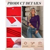 image:imageZeagoo Women Long Sleeve Shirts Slim Fit Going Out Tops Crewneck Basic Tee  Stretchy Fitted Tops for Casual Versatile TShirt Soft Layering Shirts Perfect for Summer and Fall OutfitsPurple